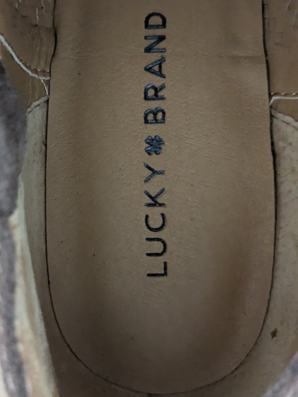 Lucky Brand Basel Women's Suede Booties Size 8 Taupe Side Slit Ankle Boots New - Picture 8 of 11